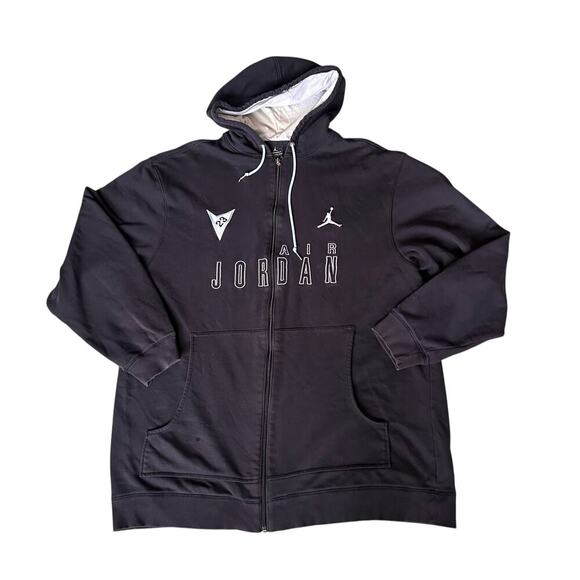 Vintage Nike Air Jordan 7 Retro Hoodie Men's Sweatshirt size XXL - Picture 4 of 14